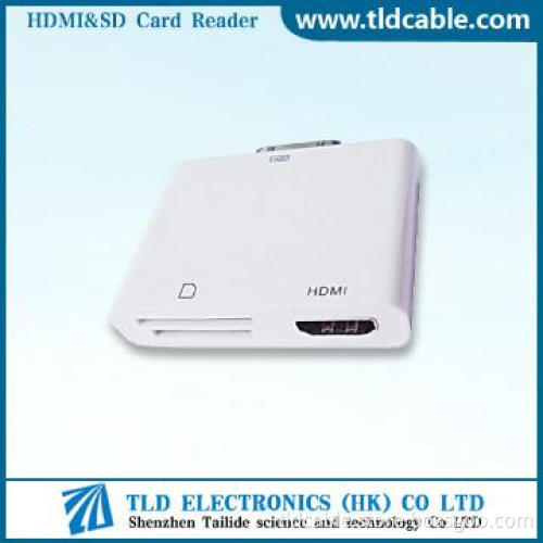 Dock Connector to HDMI Adapter & SD Card Reader